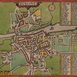 Map of Dublin in 1610 by John Speed